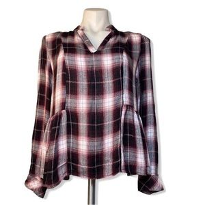 Harper Flowy Flannel Top